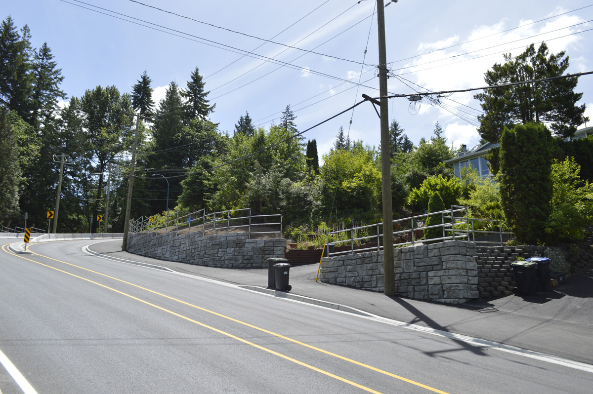 gravity walls and road barriers