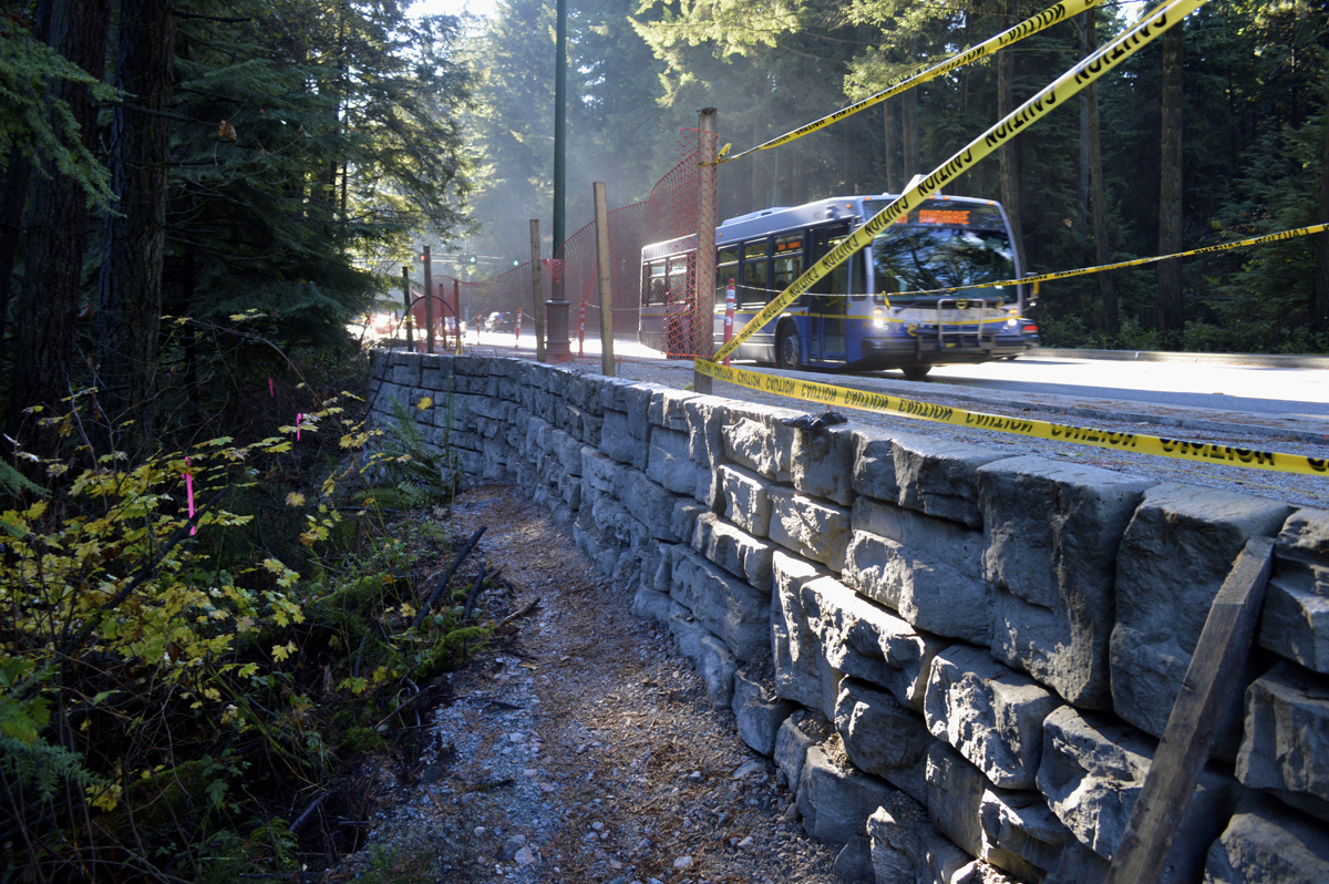 gravity wall construction