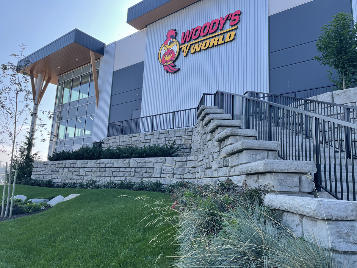 precast concrete steps and retaining walls