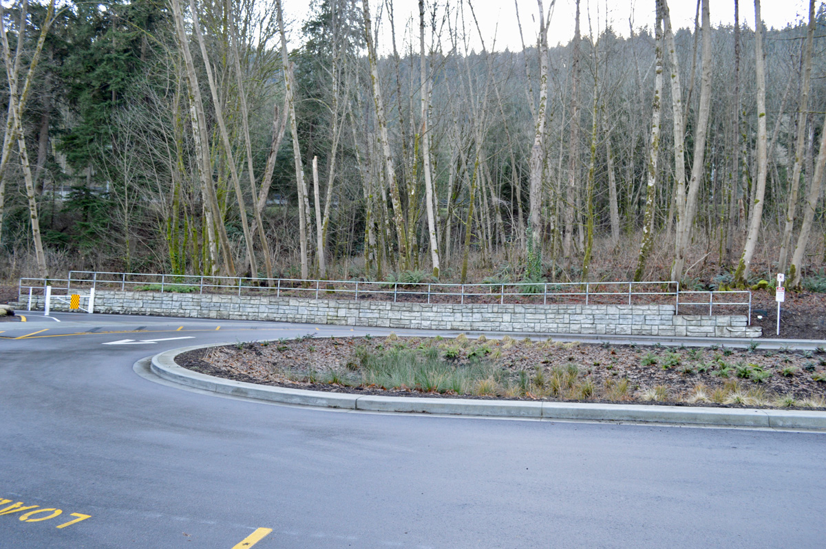 gravity wall and road barriers