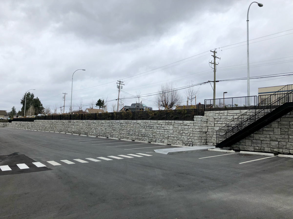 parking lot gravity wall